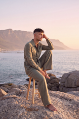 Olive Horizon Safari Co-Ord Set