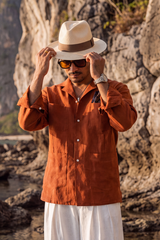Copper Tide Linen Co-Ord Set