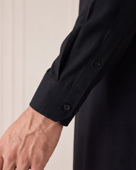Deep Black Wash N Wear Kurta/Pajama