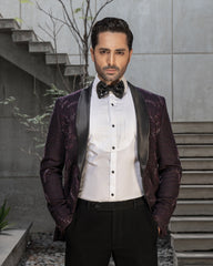 Hand Embroidery's Embellished Tuxedo Suit