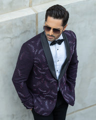 Hand Embroidery's Embellished Tuxedo Suit