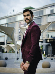 SOIGNÈ | Dark Liquorice Gradation Pleats Double Button suit