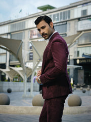 SOIGNÈ | Dark Liquorice Gradation Pleats Double Button suit