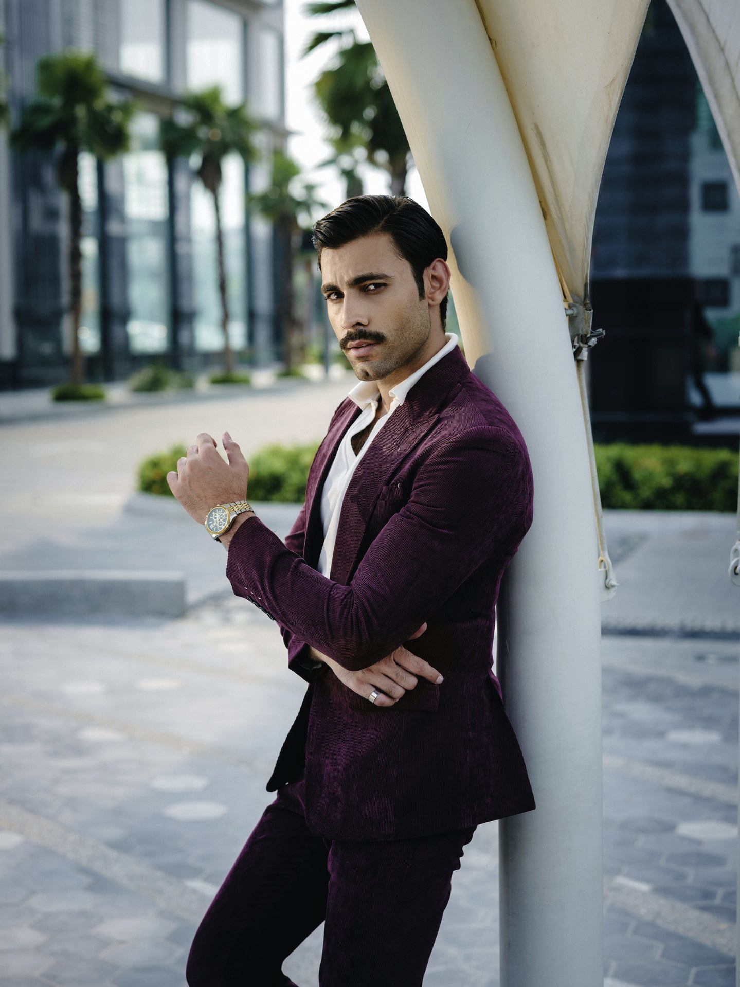 SOIGNÈ | Dark Liquorice Gradation Pleats Double Button suit