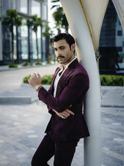 SOIGNÈ | Dark Liquorice Gradation Pleats Double Button suit