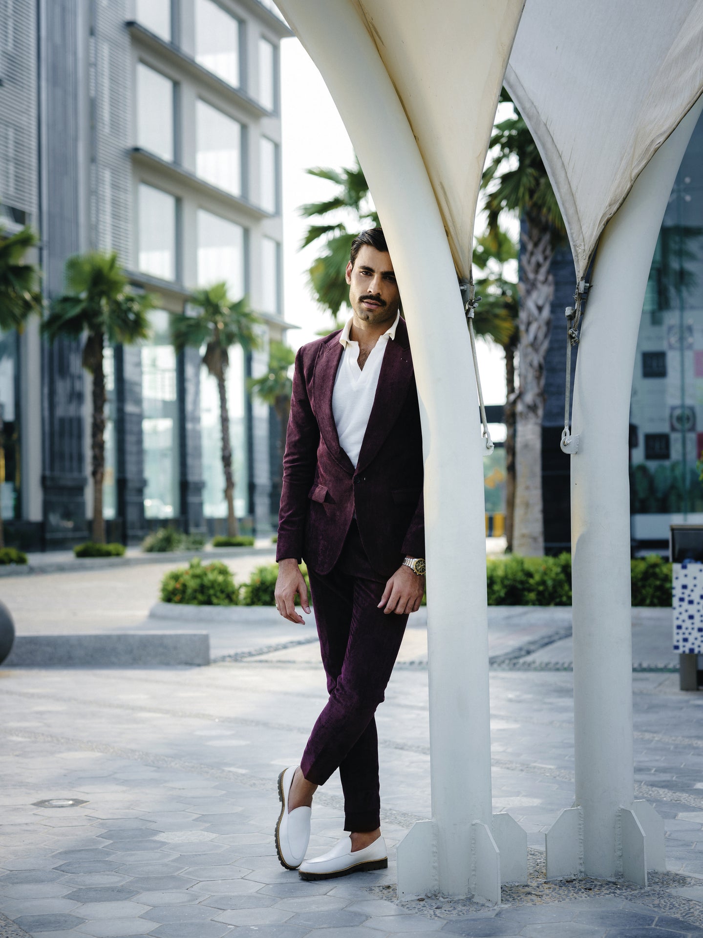 SOIGNÈ | Dark Liquorice Gradation Pleats Double Button suit