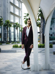 SOIGNÈ | Dark Liquorice Gradation Pleats Double Button suit
