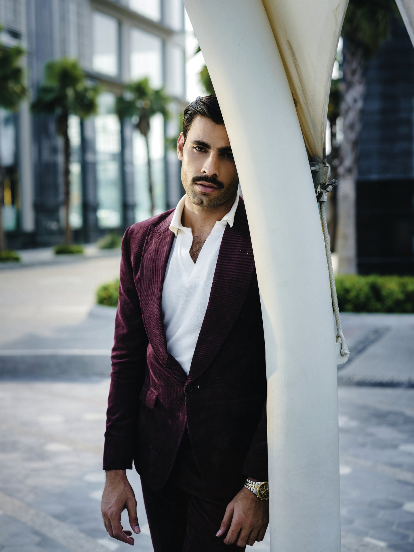 SOIGNÈ | Dark Liquorice Gradation Pleats Double Button suit