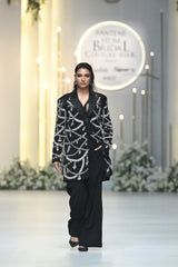 Unisex Black Long Jacket | Shalima