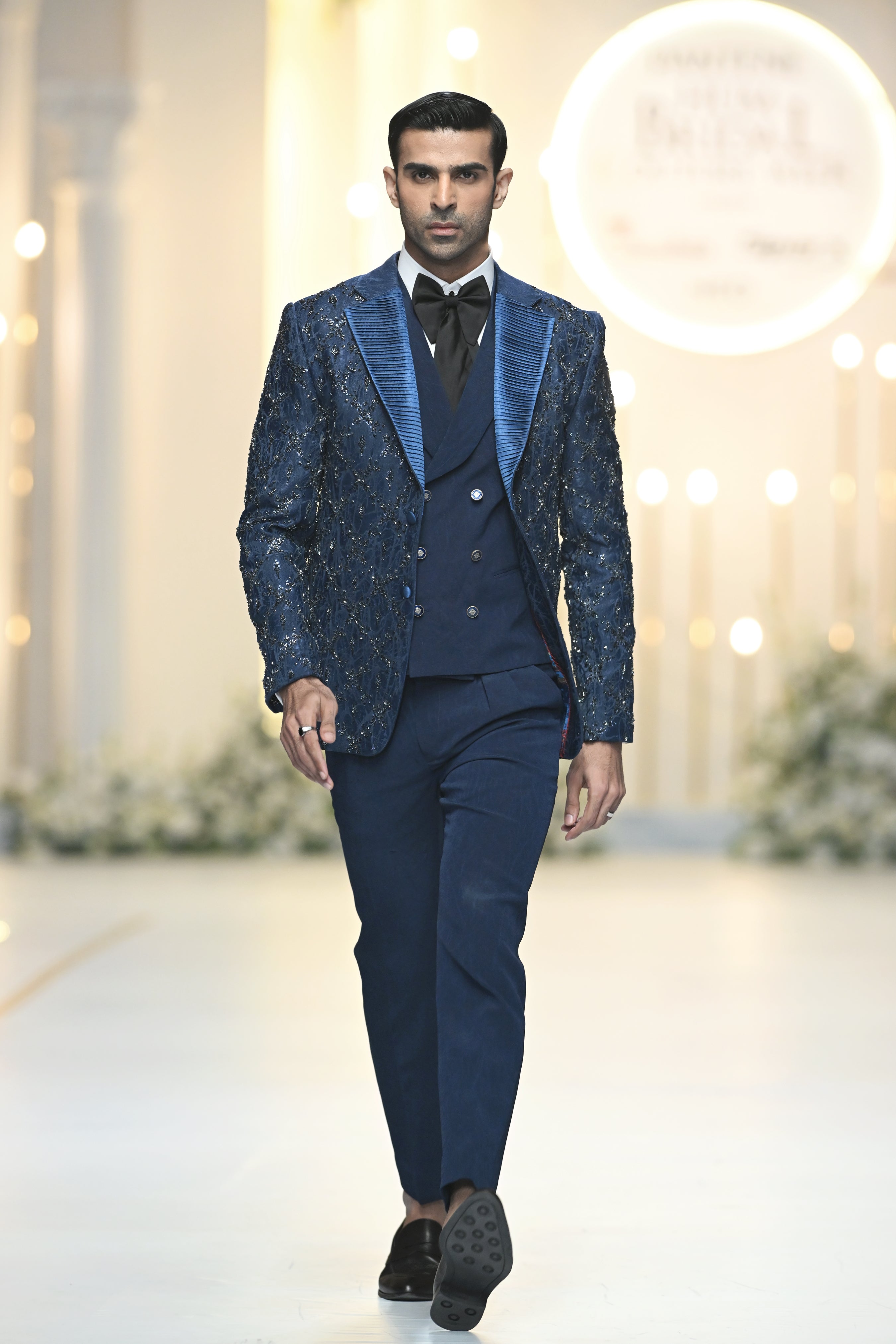 Blue Three Piece Suit | Shalima
