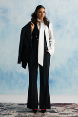 Navy Blue Pinstripe Suit