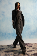Charcoal Grey Pinstripe Suit