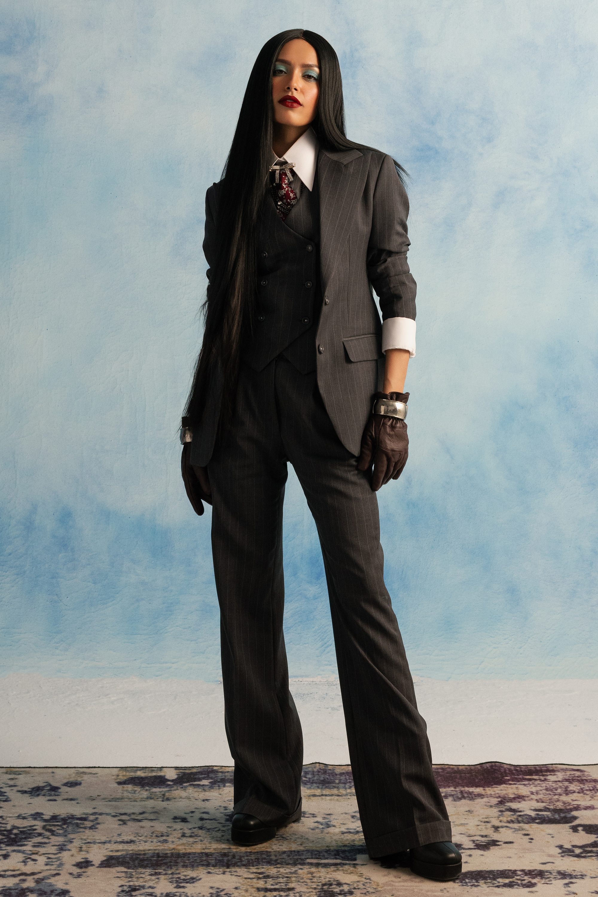 Charcoal Grey Pinstripe Suit