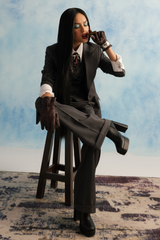 Charcoal Grey Pinstripe Suit