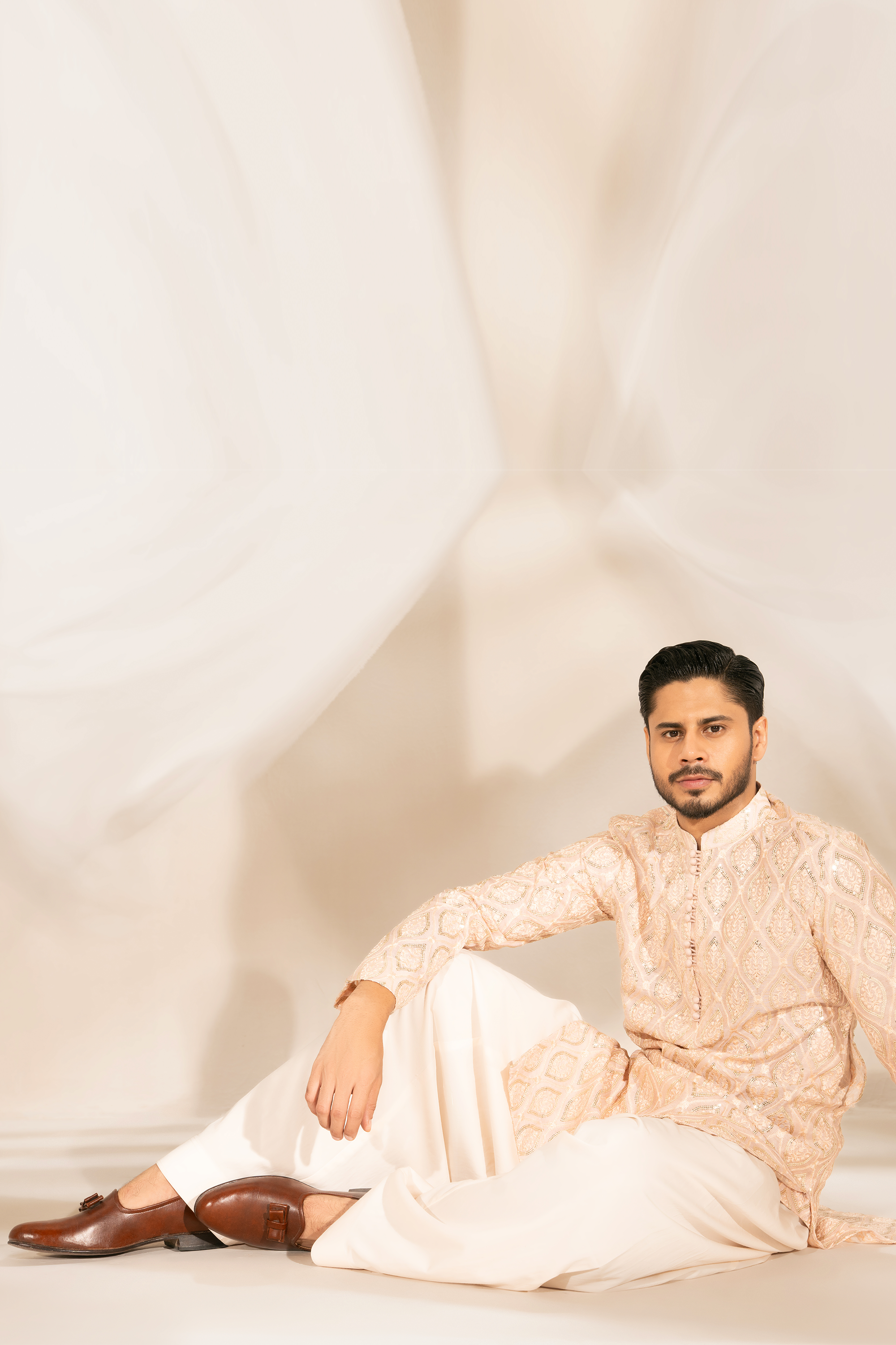 Powder Pink Kurta & Shalwar Set