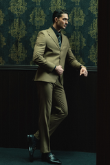 Classic Warm Beige Three-Button Two-Piece Suit