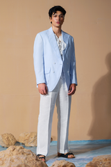 Era 13 - Sky Blue Linen Blazzer