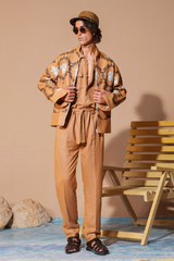 Era 25 - Caramel Linen Trucker Jacket