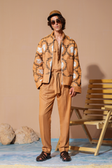 Era 25 - Caramel Linen Trucker Jacket