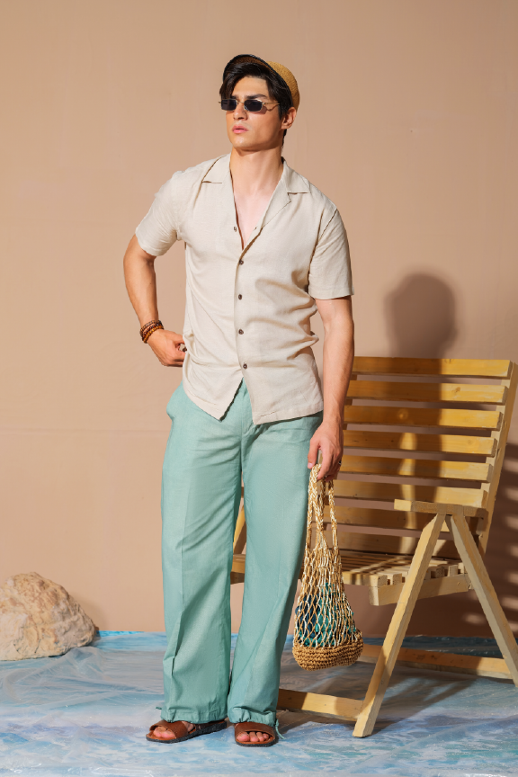 Era 22 - Nude Linen Shirt