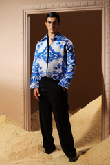 Era 04 - Linen Trucket Digital Print Jacket