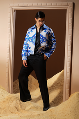 Era 04 - Linen Trucket Digital Print Jacket
