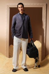 Era 09 - Charcoal Linen Shirt Oversized