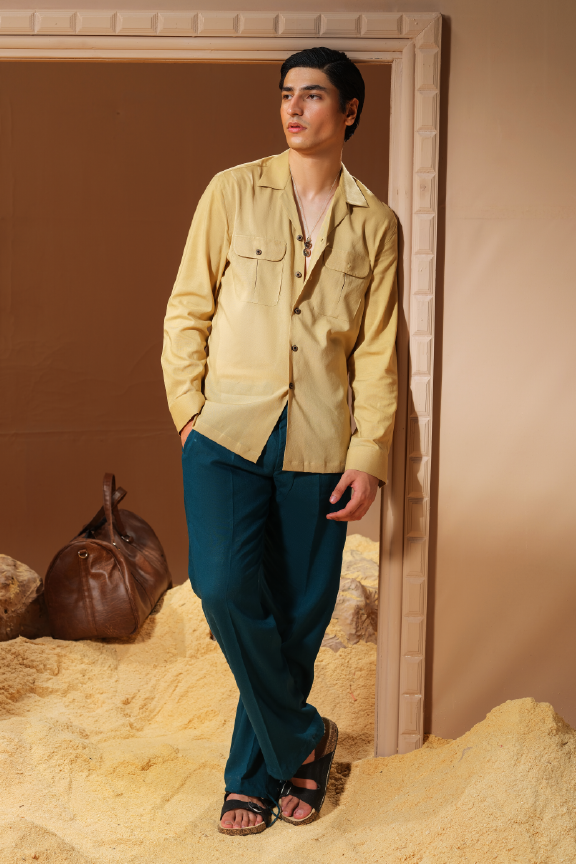 Era 24 - Camel Linen Shirt