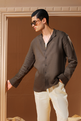Era 23 - Kai Green Linen Shirt Oversized