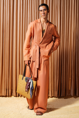 Era 08 - Peach Linen Kimono Oversized