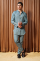 Era 15 - Dusty-mint Linen Shirt Oversized