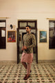 Olive green Prince coat with floral embroidered patterns embellishments