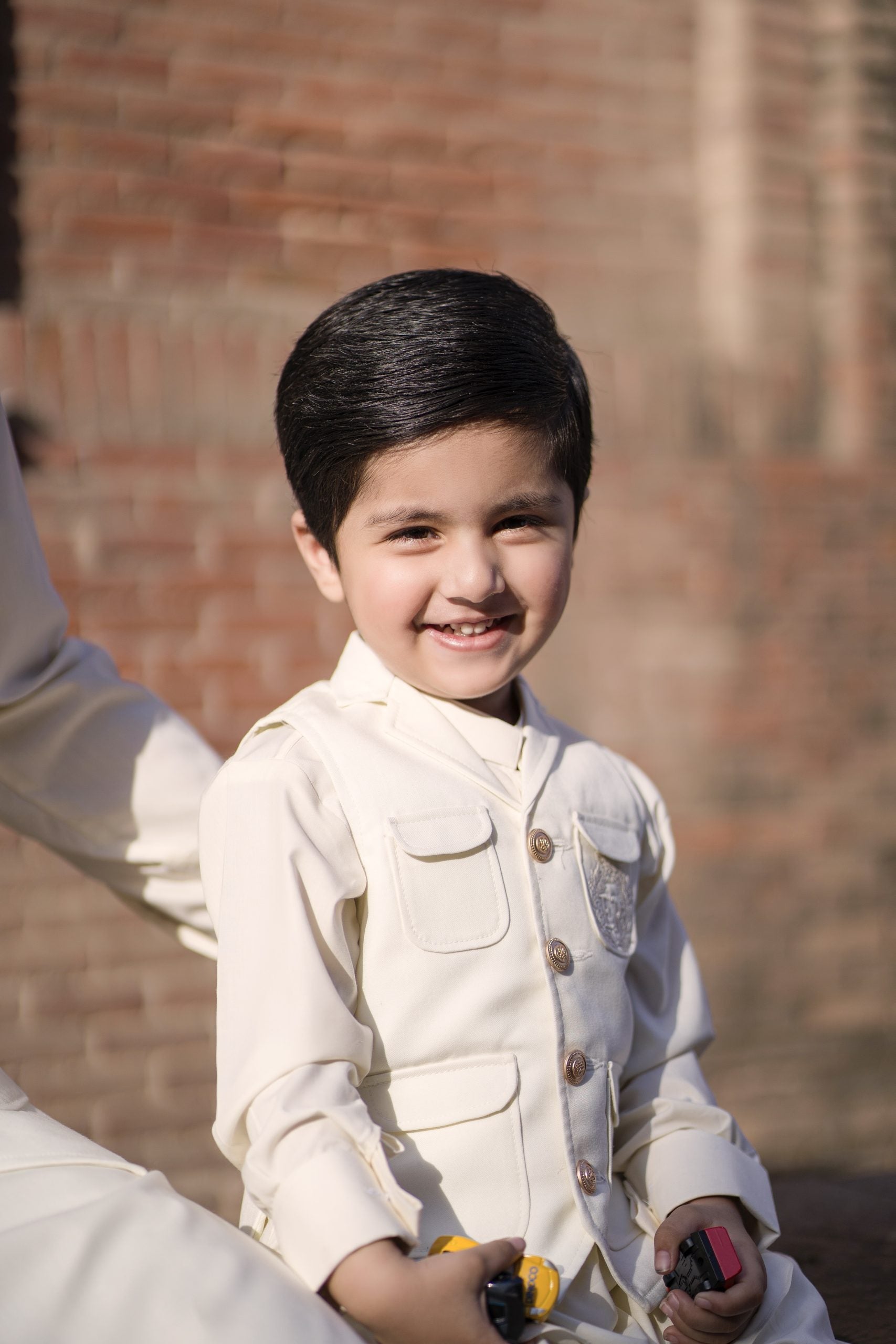 Boy Embroidered Kameez Shalwar & Waistcoat