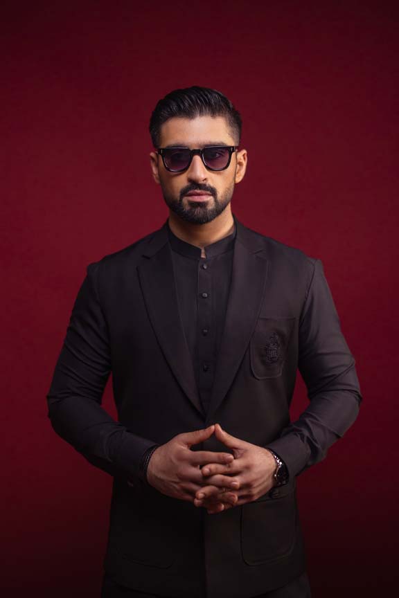 Black Slub Waistcoat