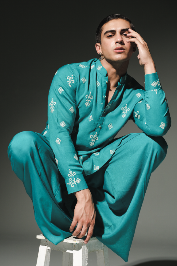TSL - Teai Bayou Embroidered Kurta Pajama
