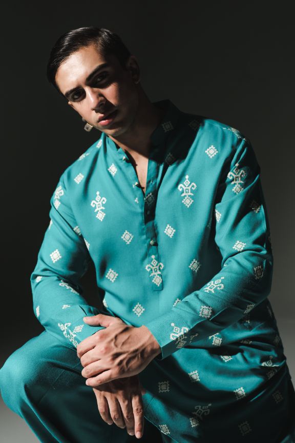 TSL - Teai Bayou Embroidered Kurta Pajama