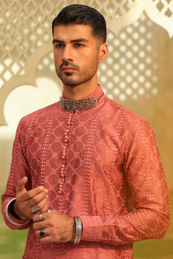 Mayassar - Rose Pink Kurta Pajama