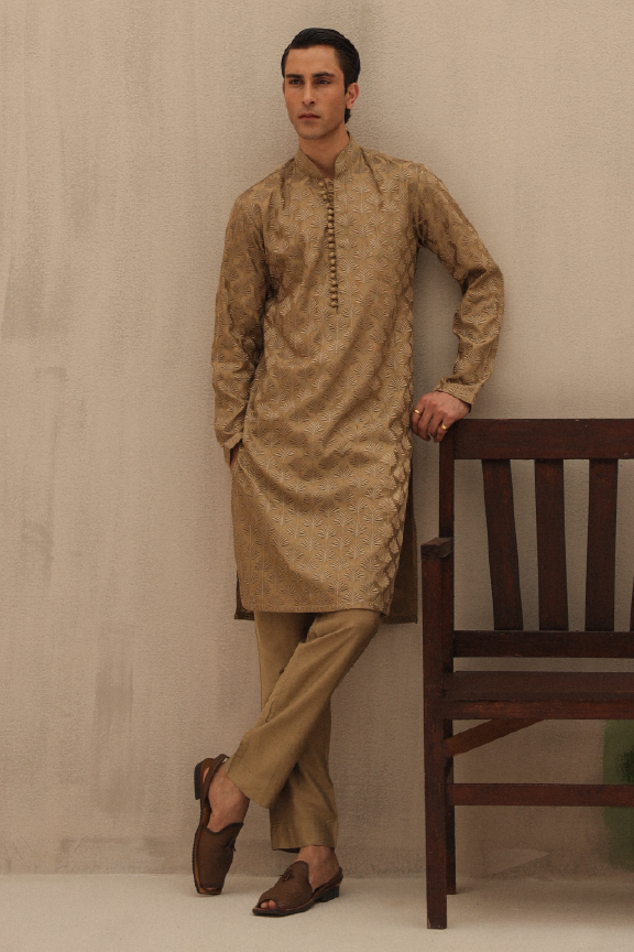Mayassar - Bronze Pastel Kurta Pajama