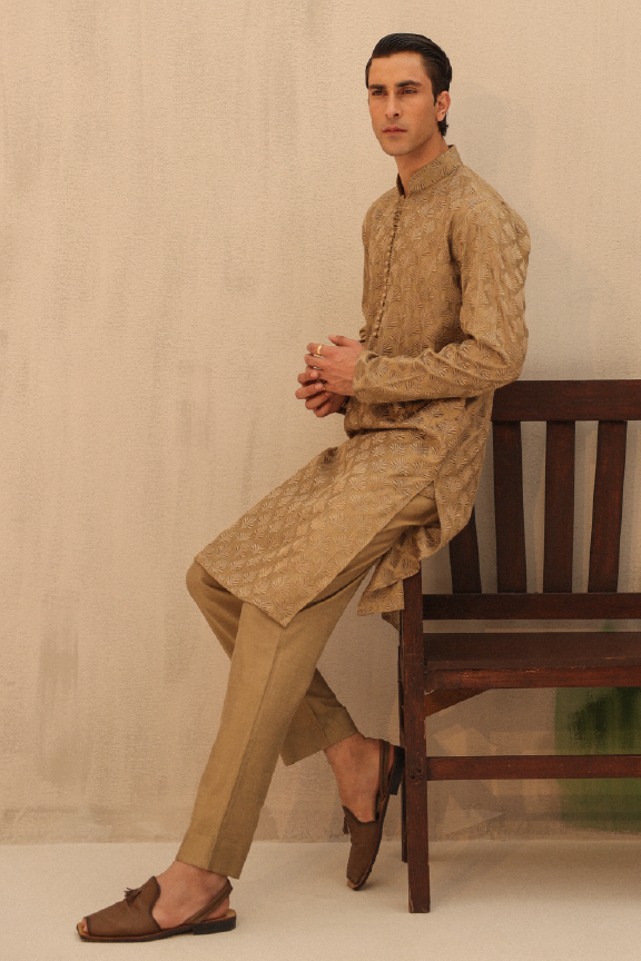 Mayassar - Bronze Pastel Kurta Pajama