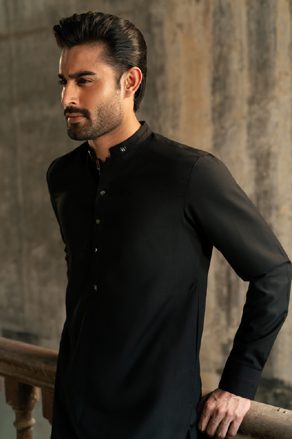 Nisbat - Black Kurta Pajama