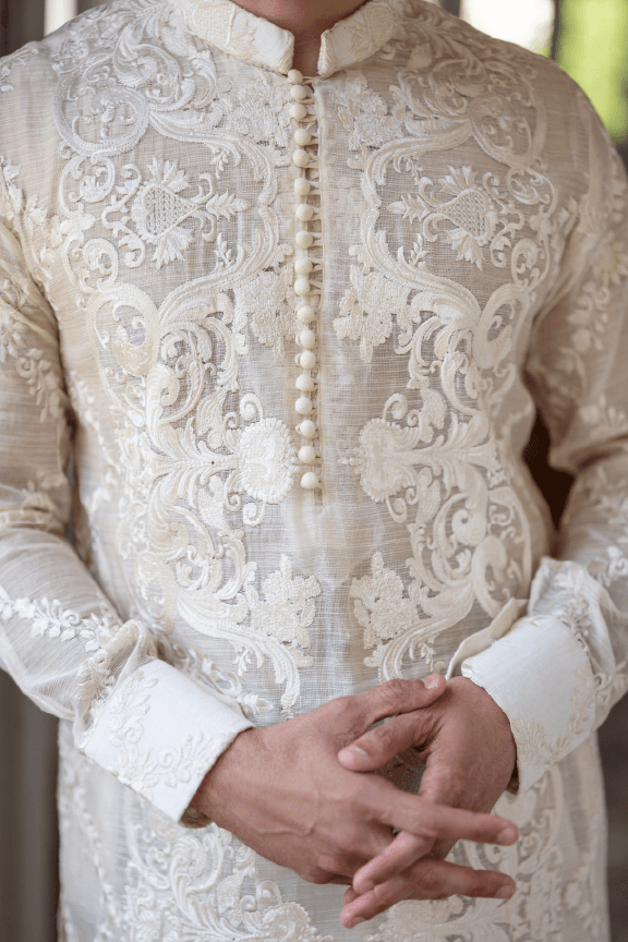 Nasheman - Off White Karandi