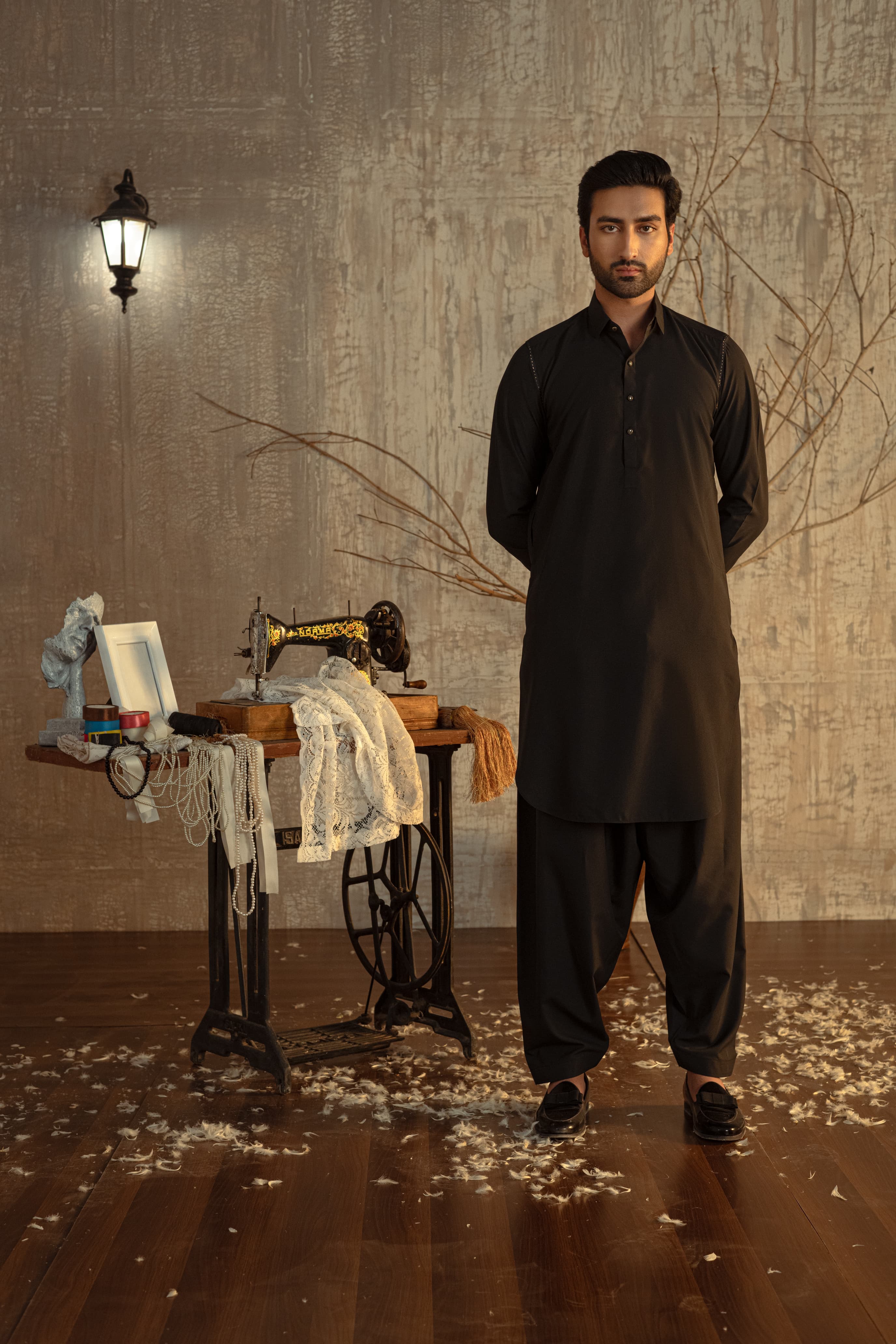 Bahisht - Black Kurta pajama