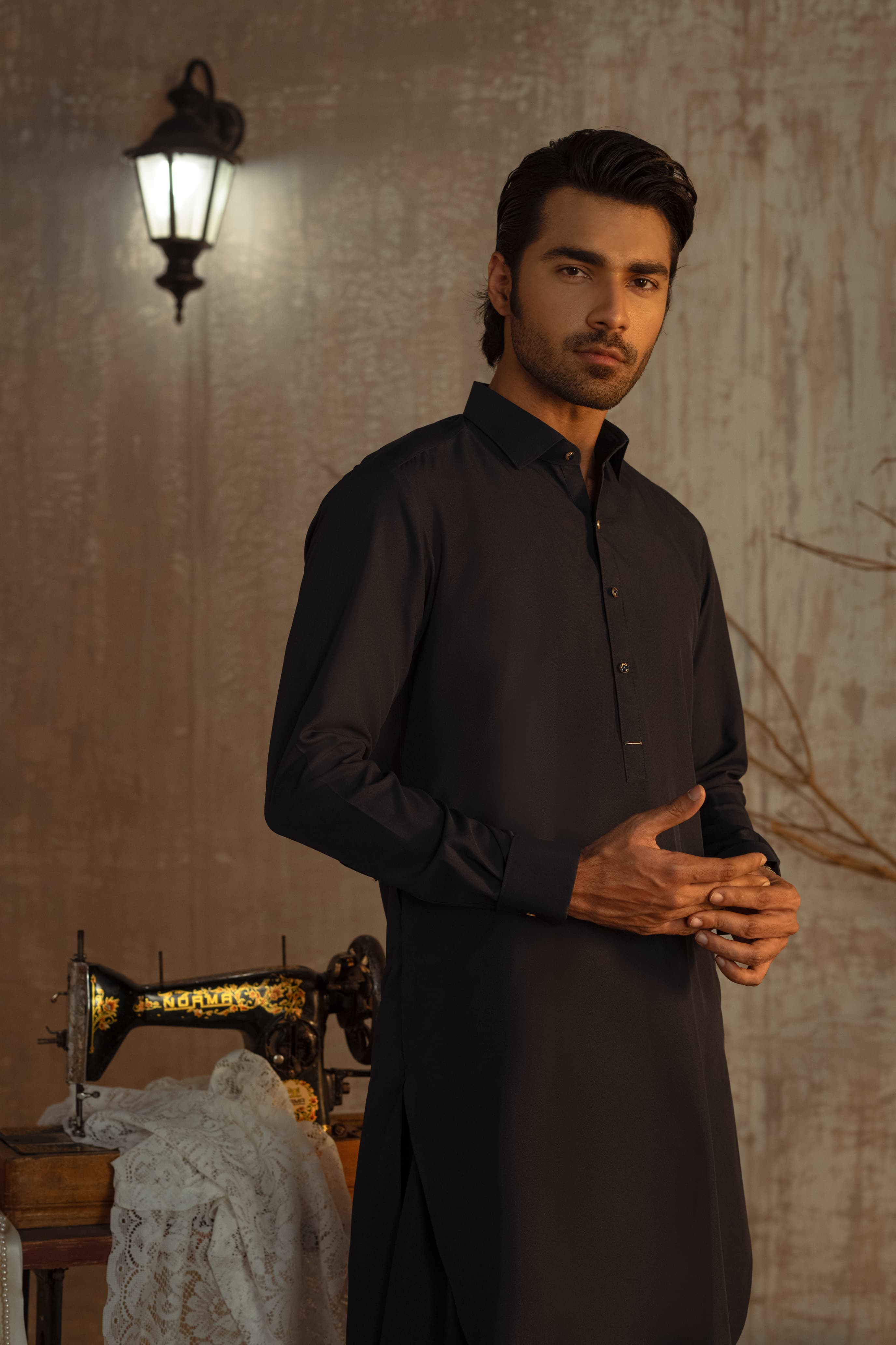 Bahisht - Navy Blue Kurta pajama