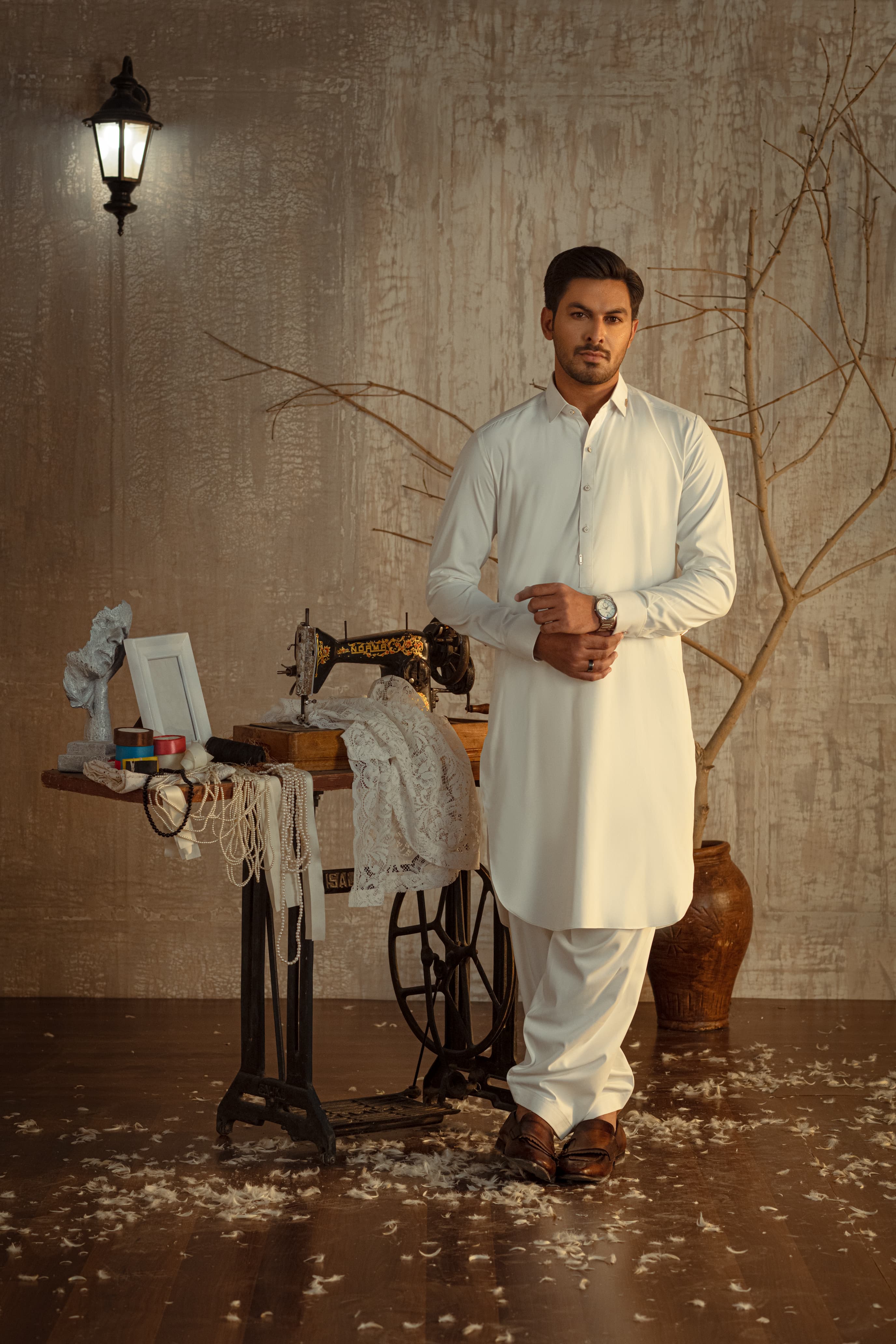 Bahisht - Ivory White Kurta pajama