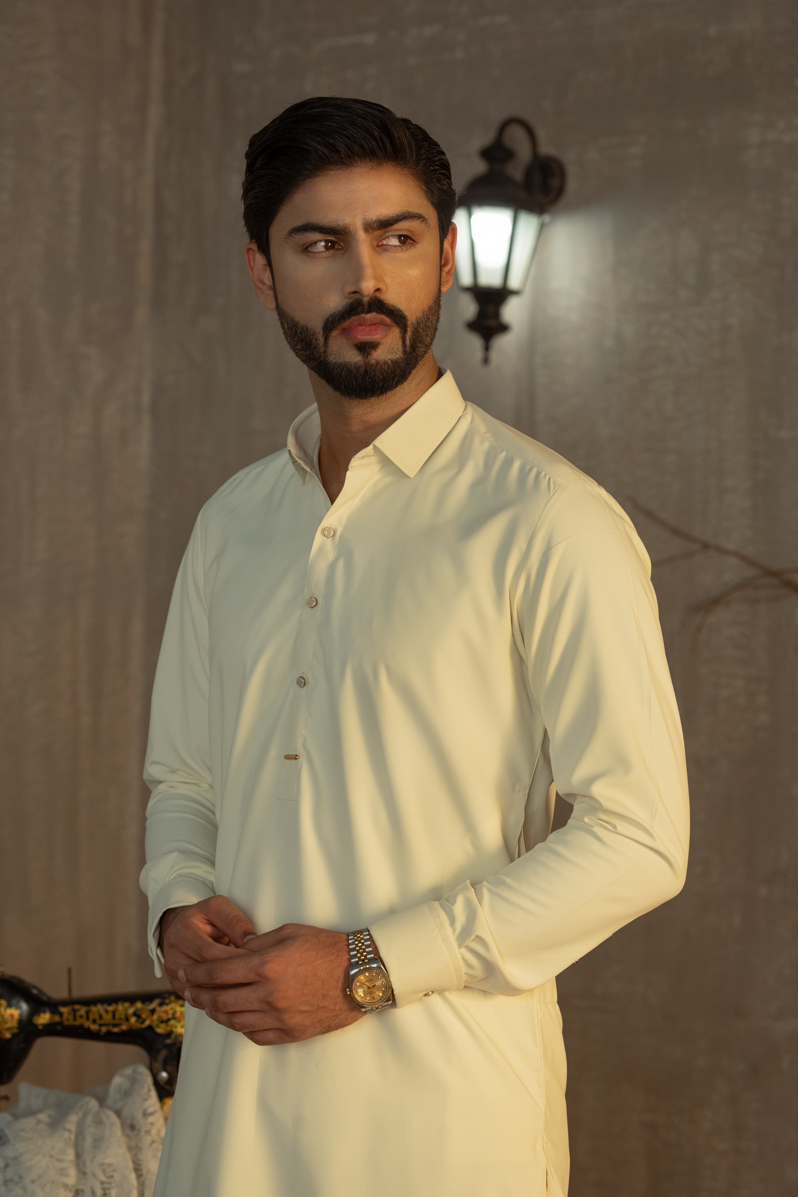 Bahisht - Cream Kurta pajama