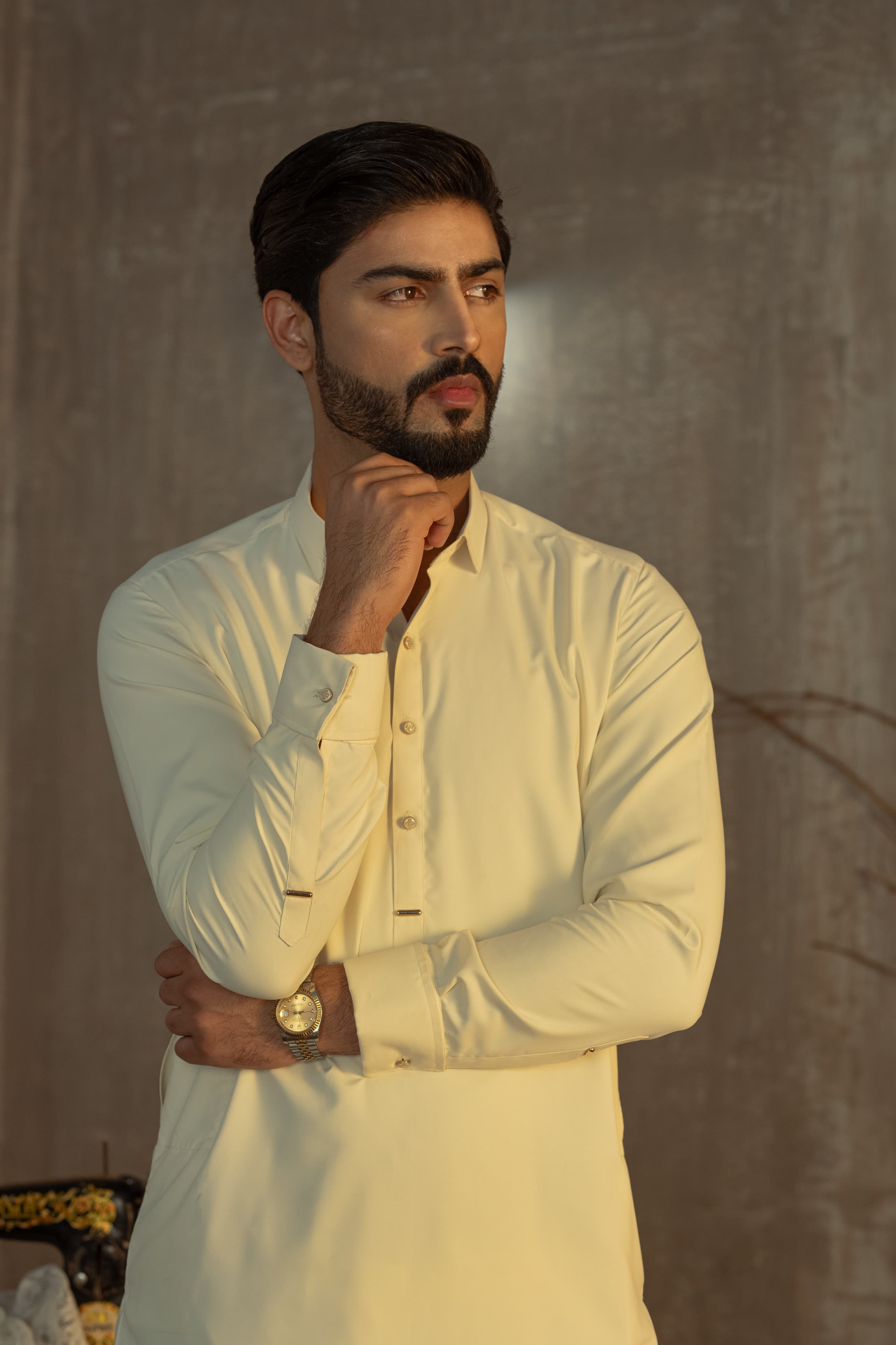 Bahisht - Cream Kurta pajama