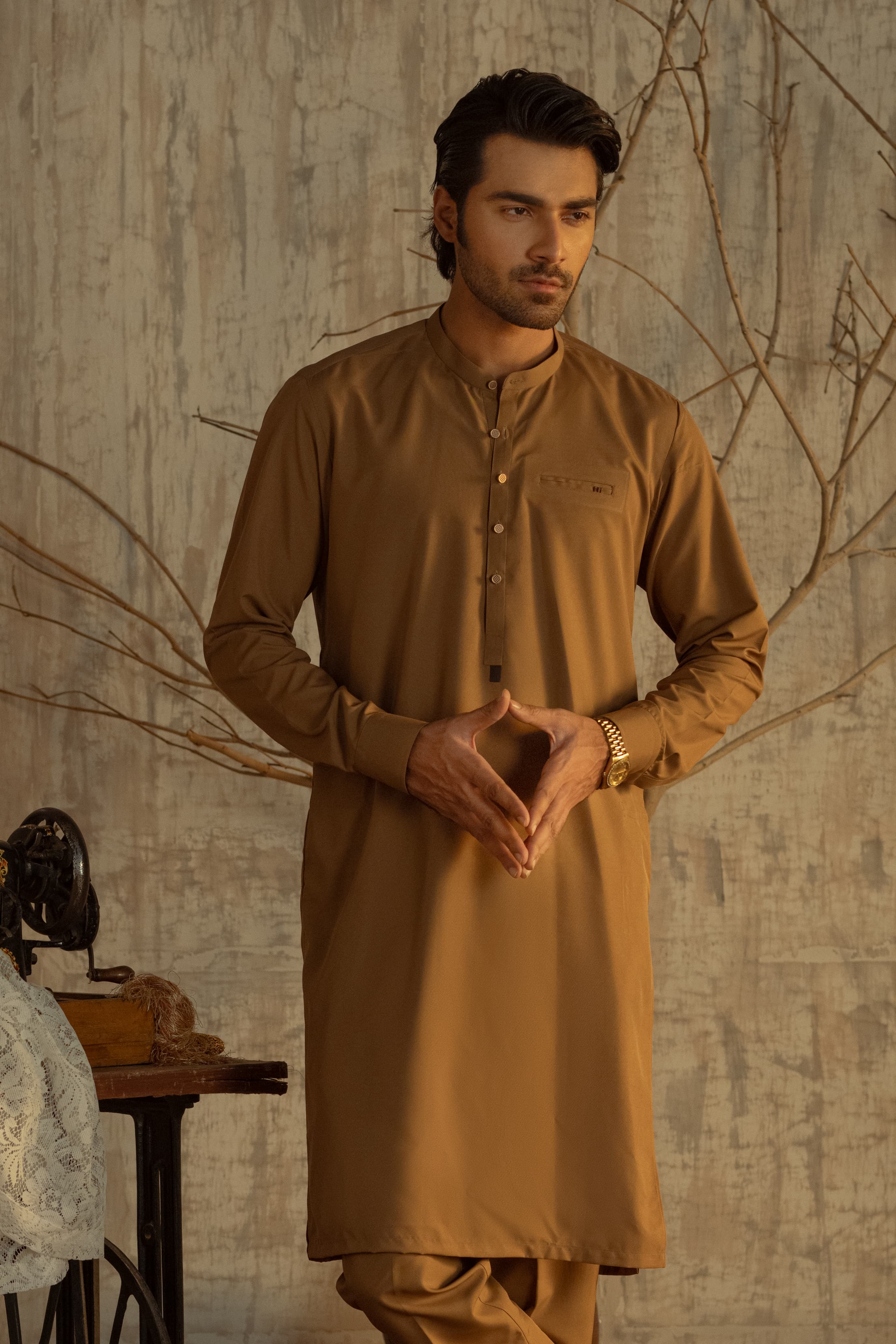 Bahisht - Brown Kurta pajama