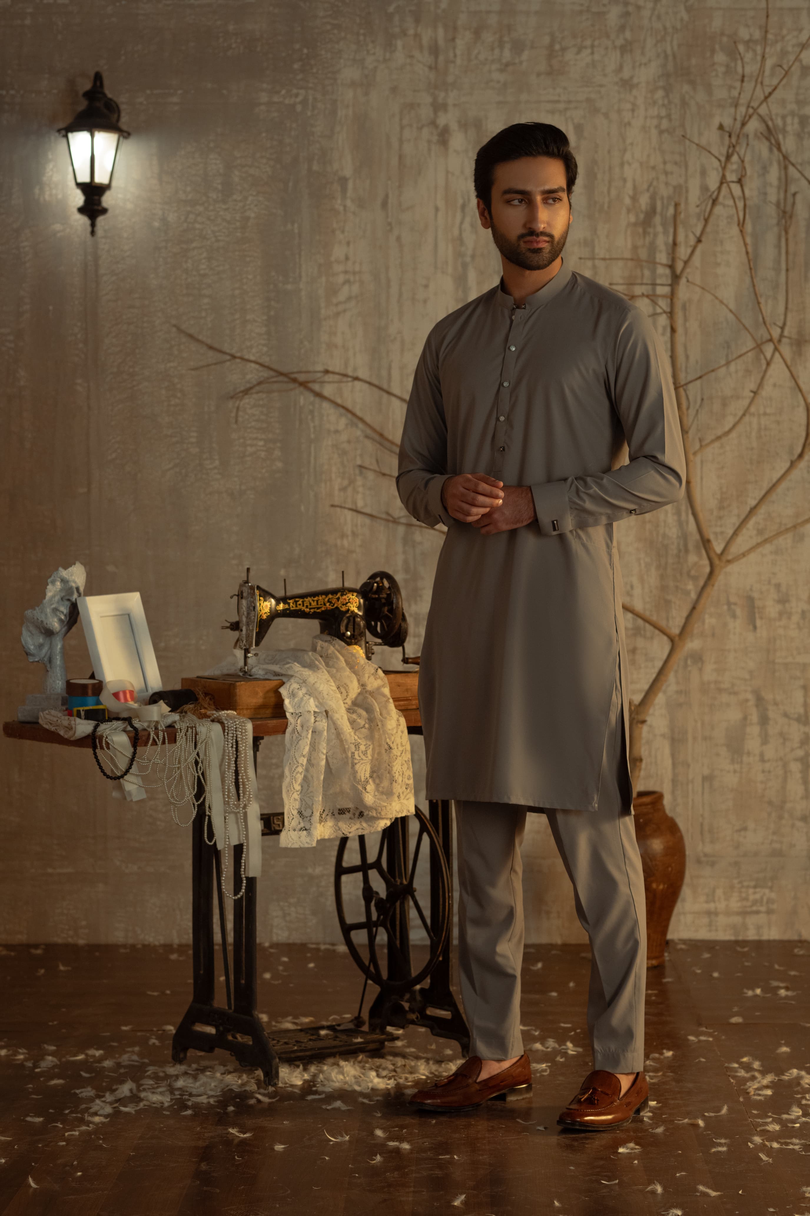 Bahisht - Gray Kurta pajama