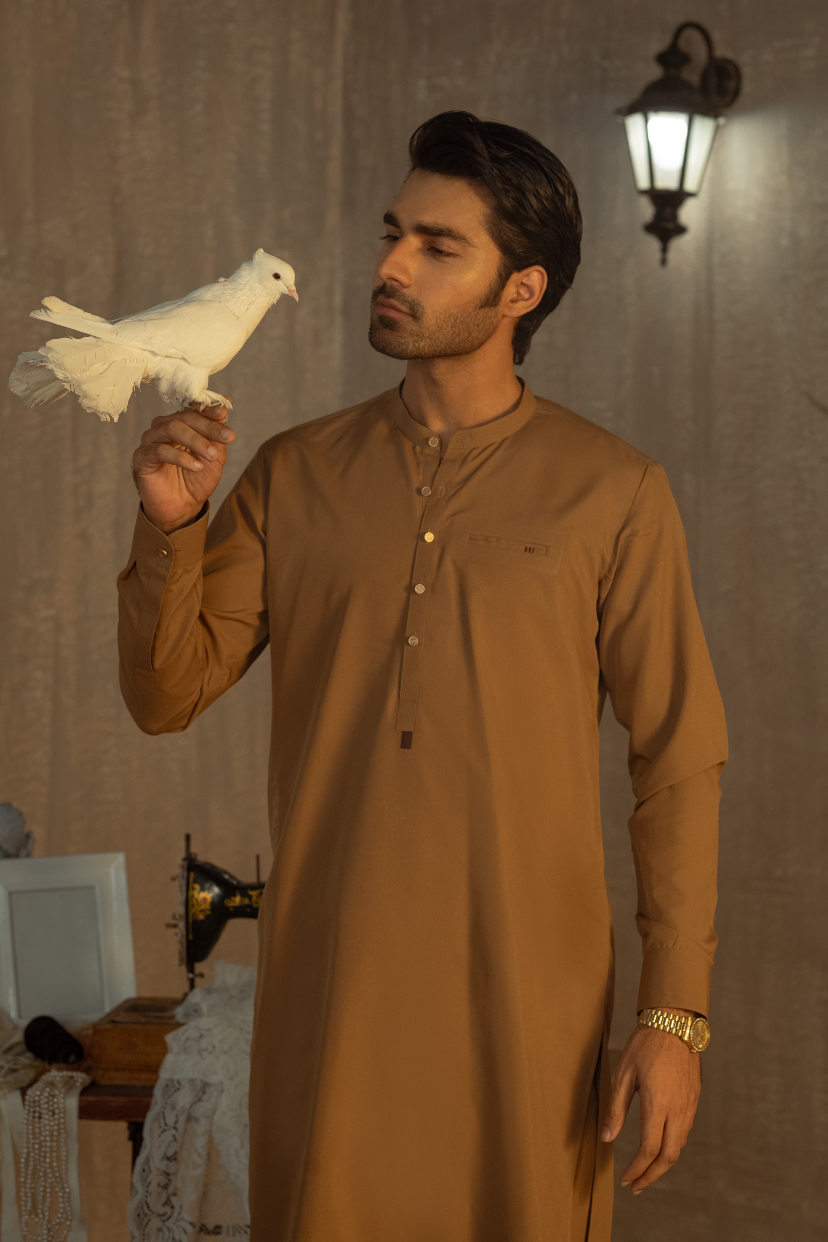 Bahisht - Brown Kurta pajama