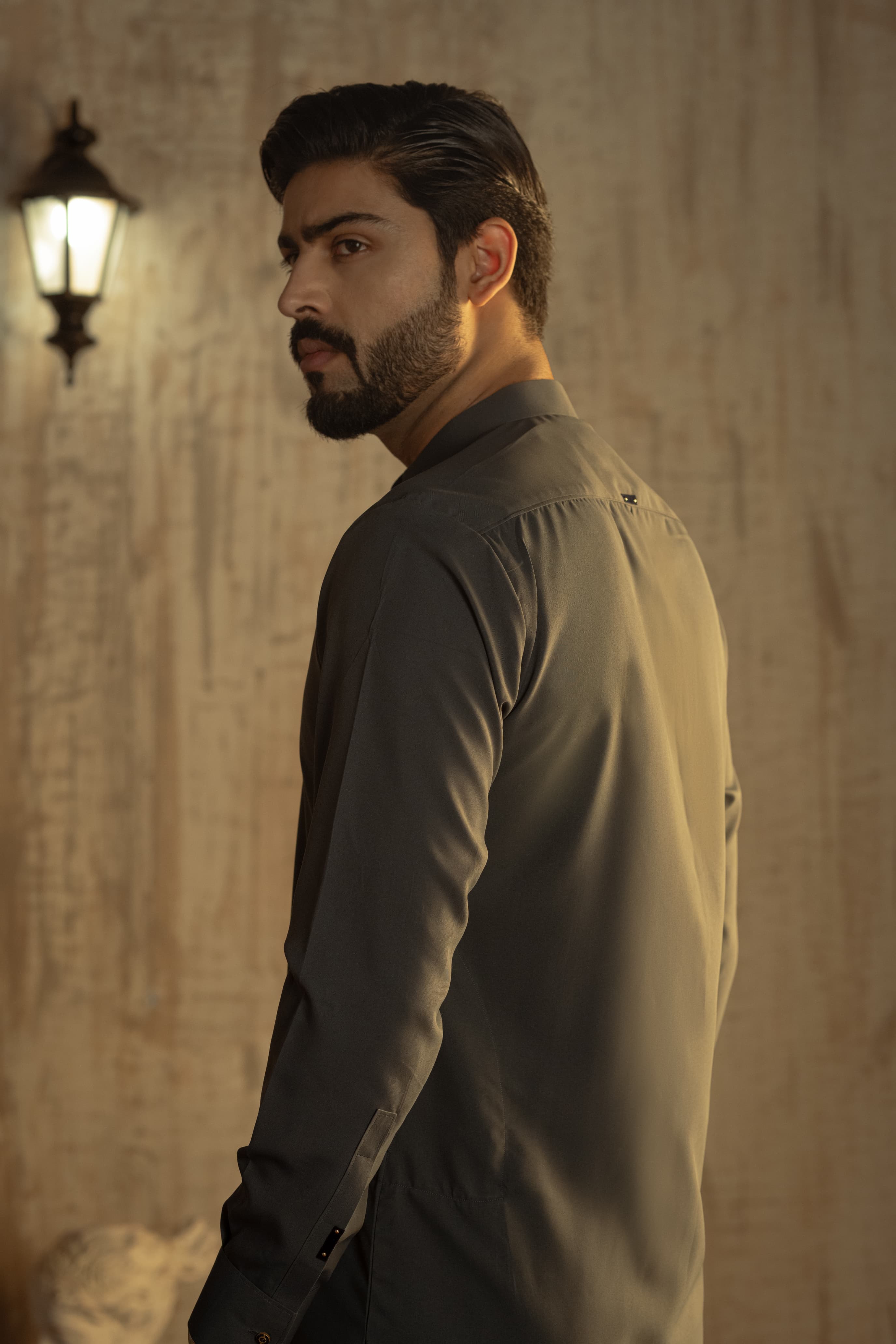 Bahisht - Charcoal Gray Kurta pajama